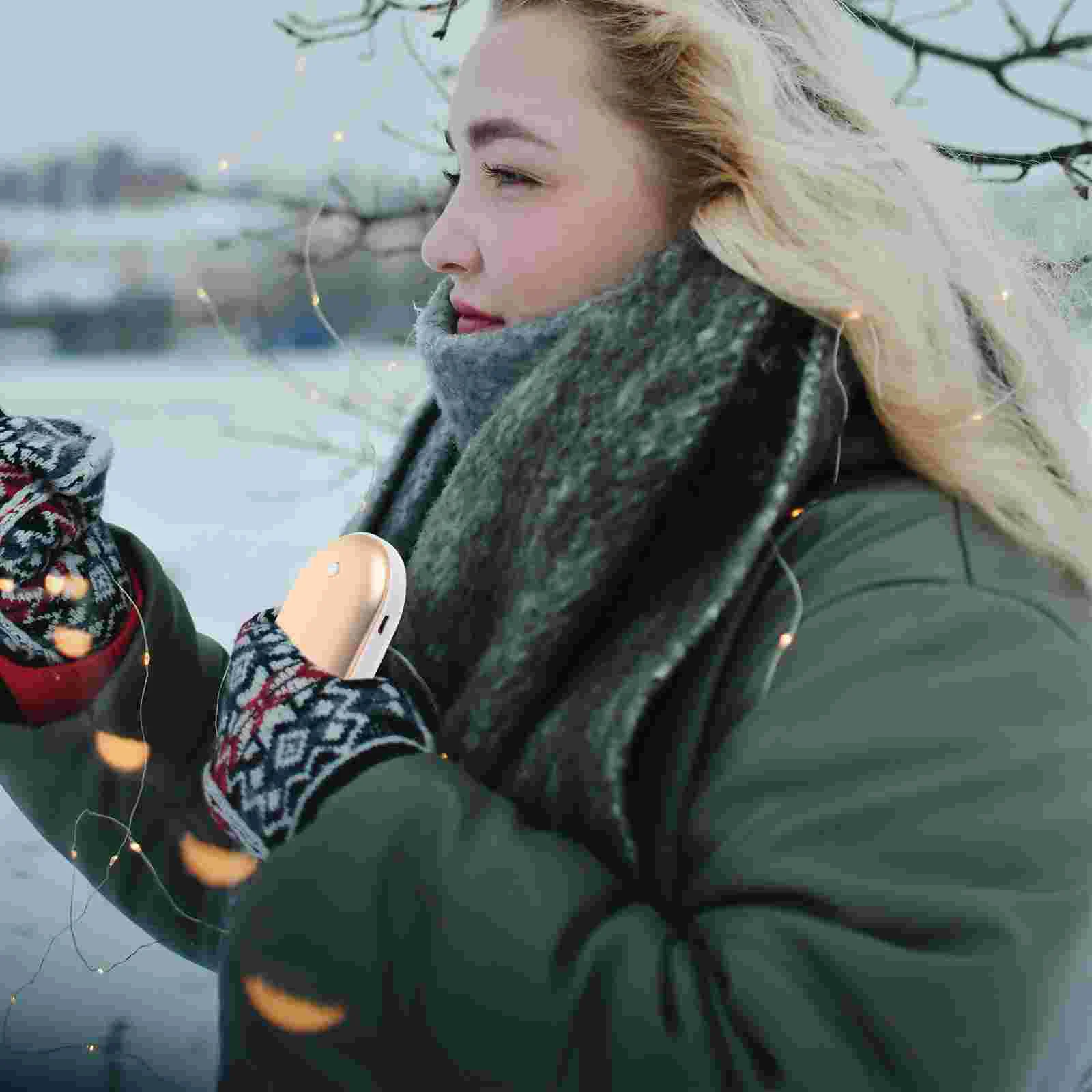 Portable Rechargeable Hand Warmer Heater Charging Treasure Multifunction Mobile Power For Safety Survival Camping Hiking Gear