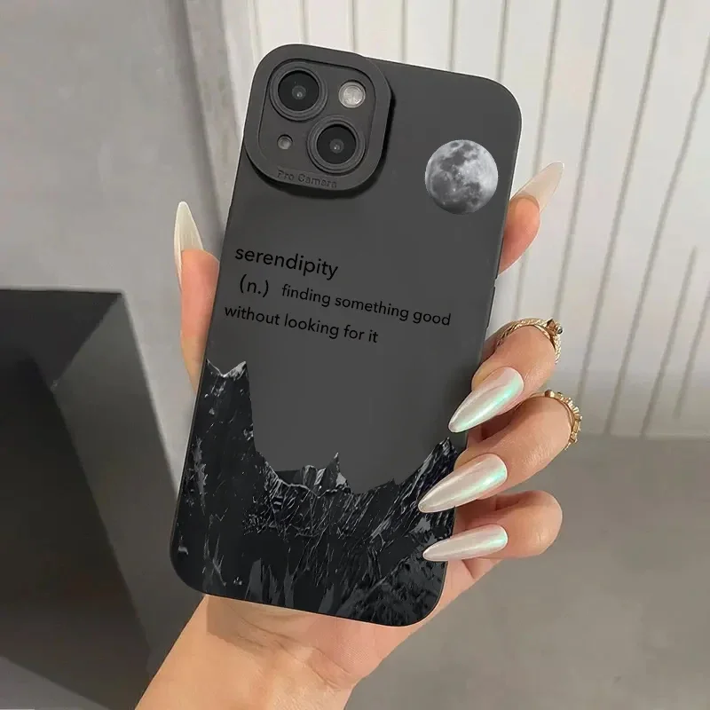 Gothic Black Soft Silicone Phone Case
