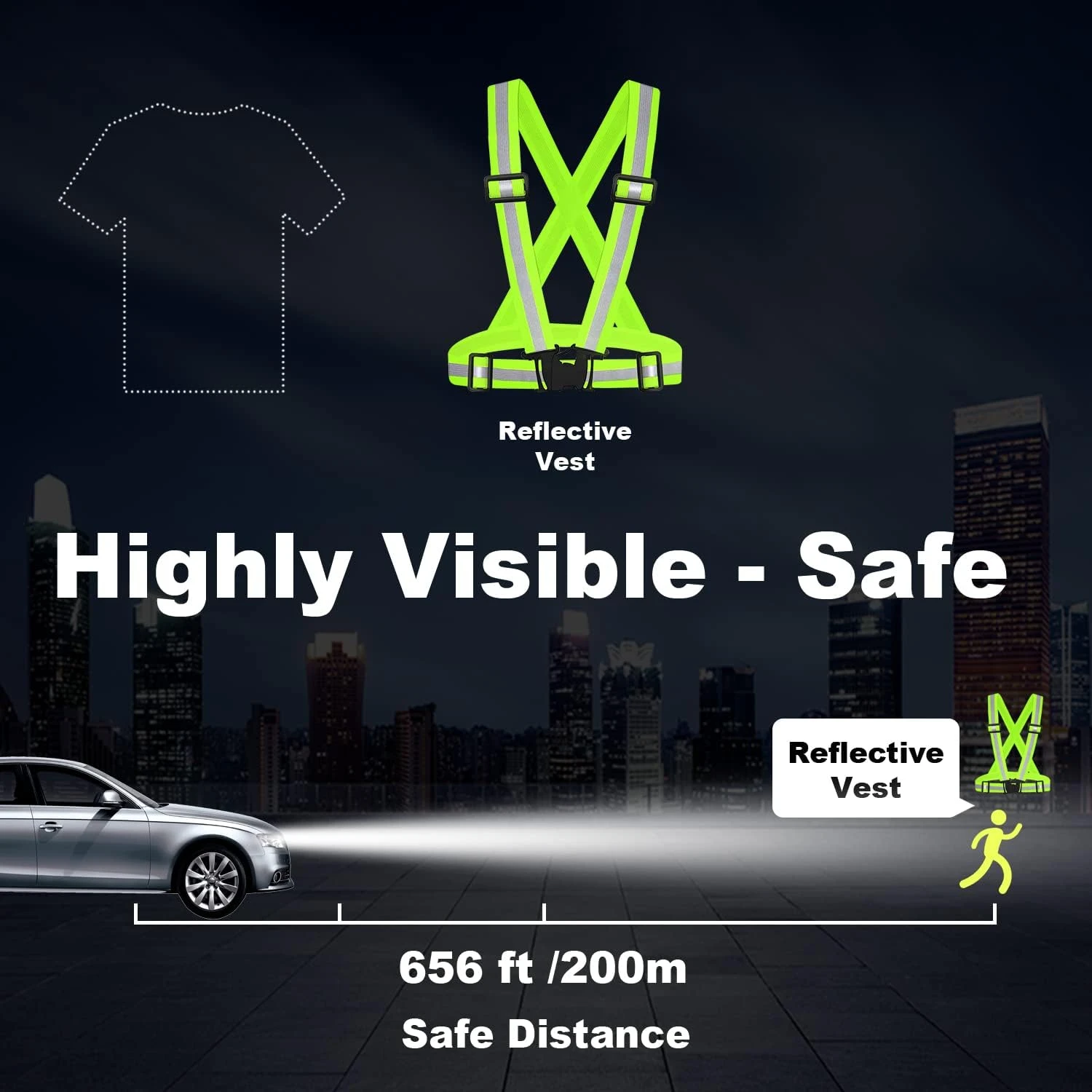 Stay stylish and safe in outdoor adventures with this durable, vibrant safety vest for cyclists, hikers, and construction worker
