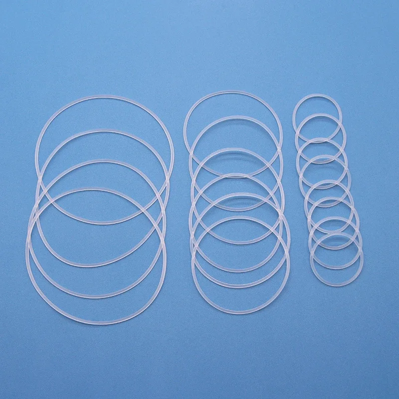 10 Pièces Joint Torique En Silicone Blanc CS 3mm OD 10-100mm Rondelle En Caoutchouc De