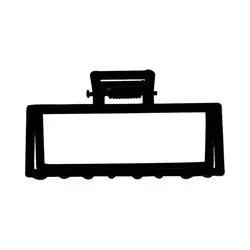 Elegant Black Geometric Matte Hair Clips for Women - Minimalist Daily Hair Accessories (J - Black6)