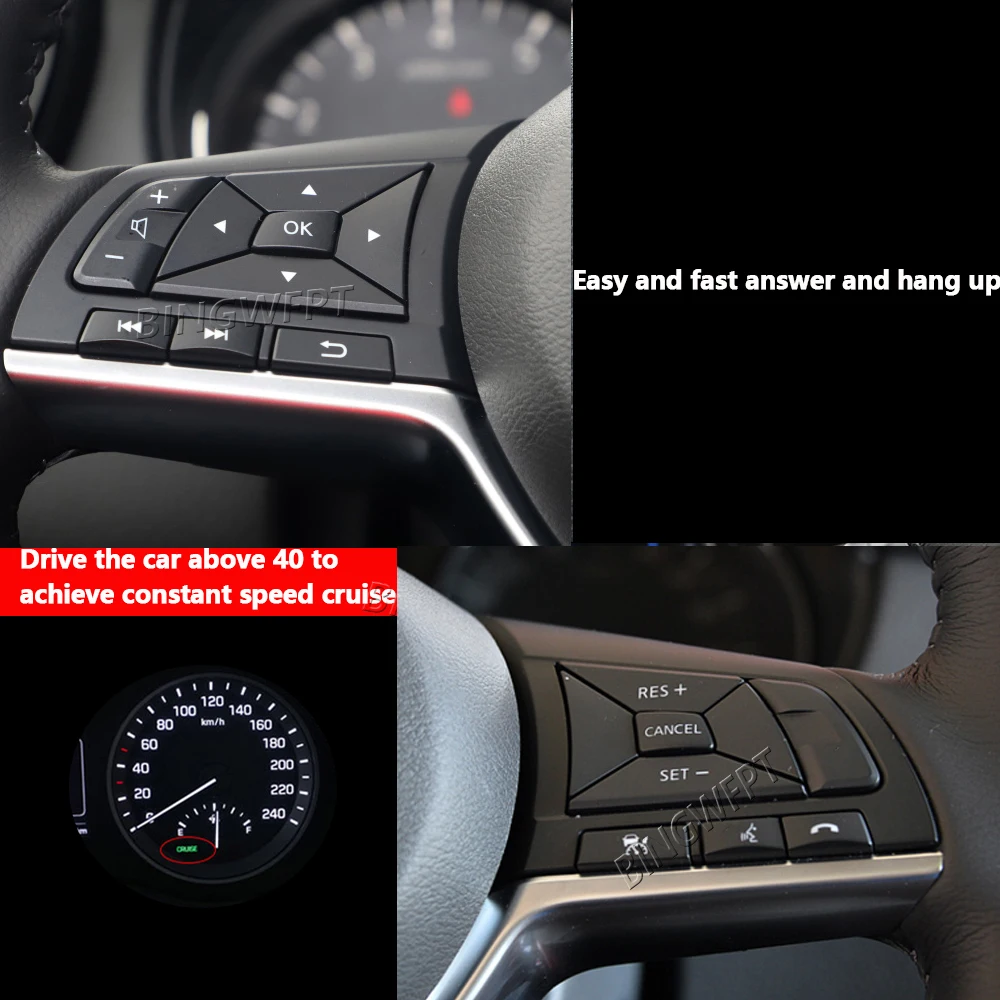 Car Switches For Nissan Note Epower 2018-2020 Np300 2017 Steering Wheel Button C