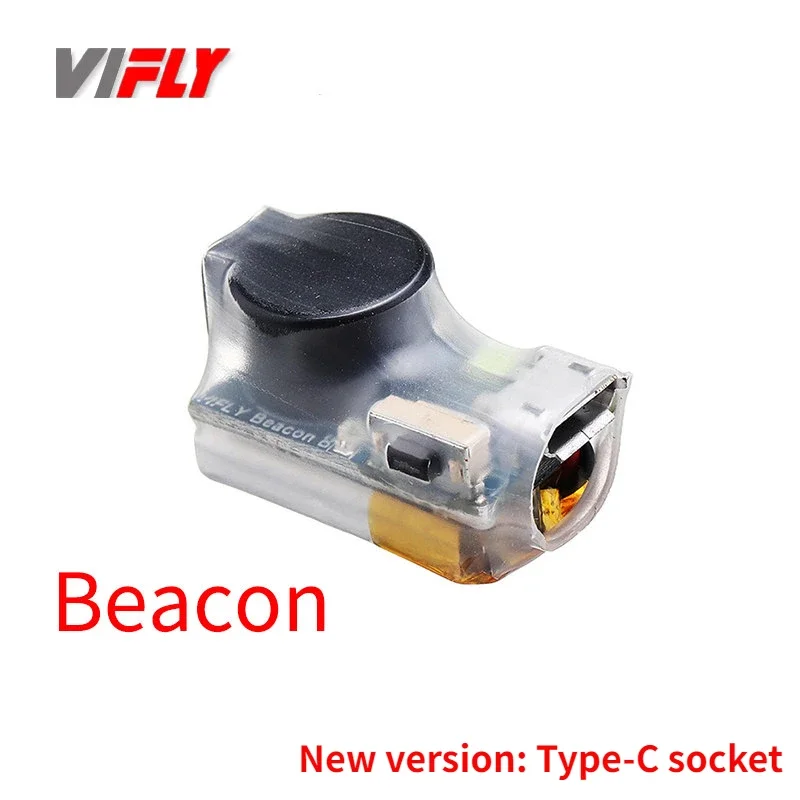 Balise VIFLY en action dans un champ, émet un signal sonore puissant 100dB pour retrouver facilement le drone perdu