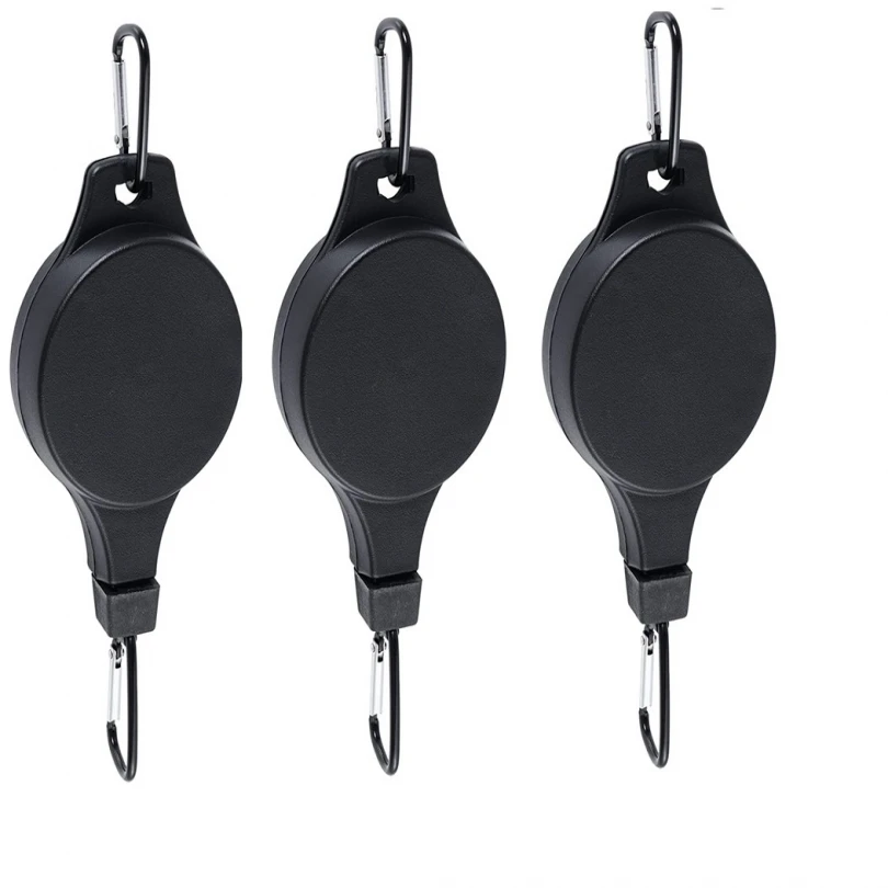 

3pcs Retractable Adjustable Heavy Duty Plant Durable Metal Hook Pulley for Garden Baskets / Bird Feeder