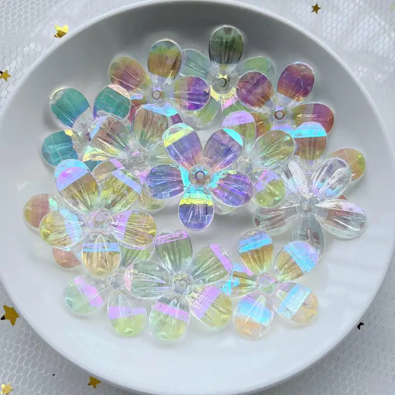 12pcs 30mm 크리스탈 꽃 라인 석 DIY 쥬얼리 화이트 AB 컬러 꽃 꾸밈 웨딩 드레스 장식 액세서리