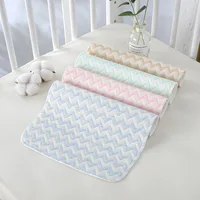 Matelas à langer pour bébé, en coton, réutilisable, imperméable, drap de berceau, lavable, couvre-lit pour nouveau-né, matelas à couches d'urine 5