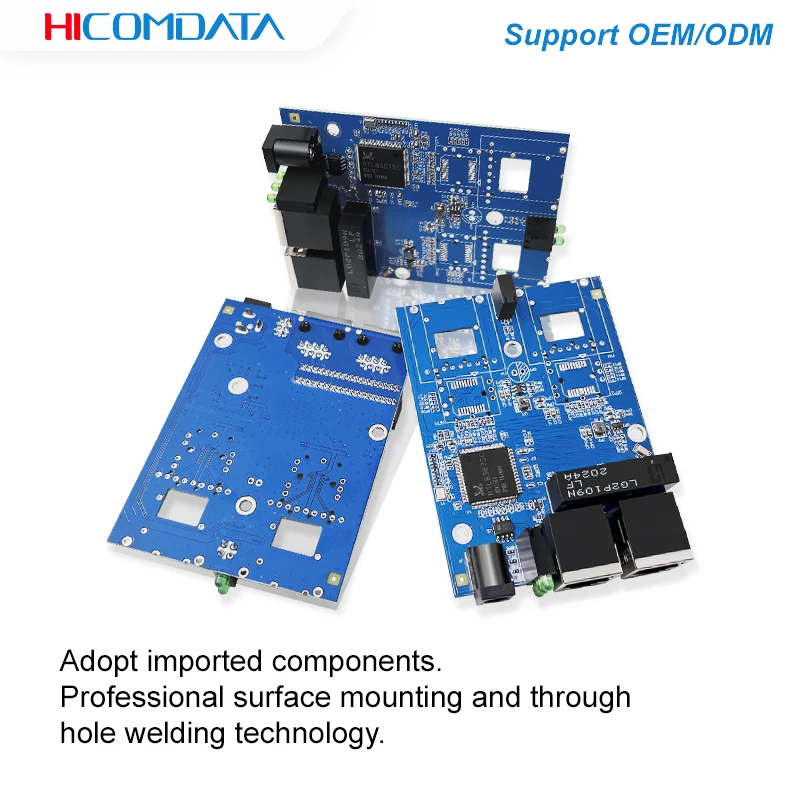 1000Mbps Media Converter Network Switch 2 Fiber 2 RJ45 SC Port 20KM Gigabit Ethernet Switch Pcba Fiber Optical Media Converter Fiber Transceiver Module Sfp Transceiver Module