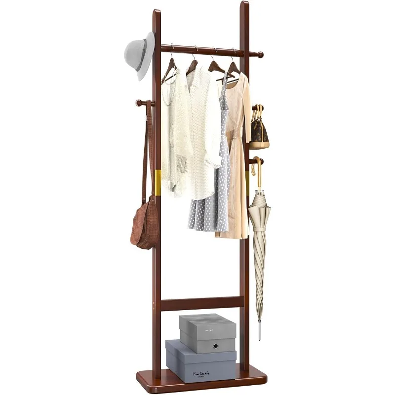 Coat Rack Tree Stand with Very Sturdy Base, Freestanding Small Clothes Rack Heavy Duty, Garment Hanging Racks for Kids