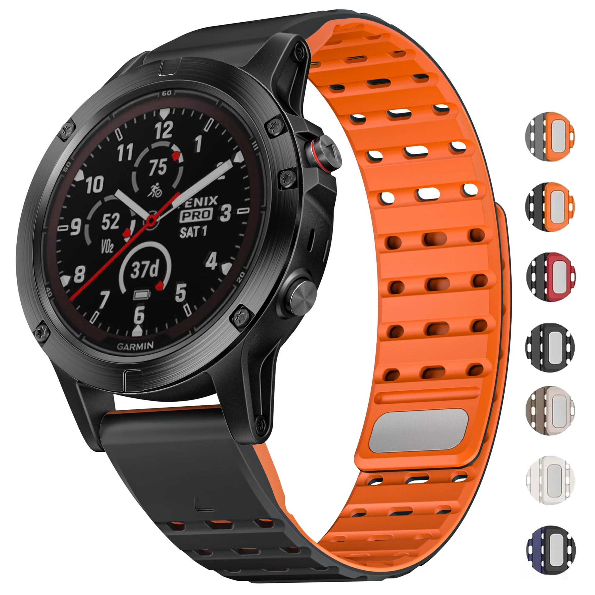 Magnetic Silicone Strap with Quickfit 22mm Band