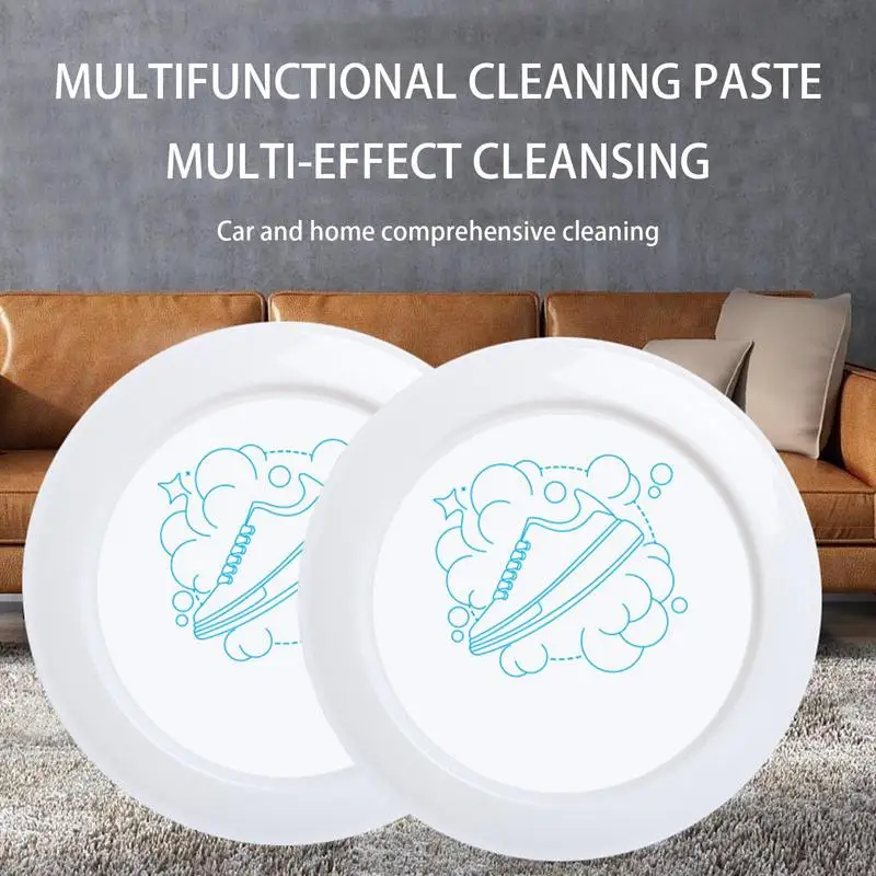 

Multipurpose Cleaner Cream Shoe Maintenance Conditioner Cream Leather Shoe Furniture Rinse-Free Stain Remover With Sponge