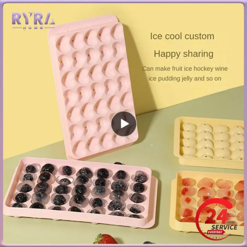 

Ice Box Durable Material Fruit Household Ice Food With Cover Ice Cream Tools/ Mold Ice Box Save Space Mold Heart