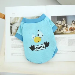 Cozy Waffle Knit Cartoon Dog Hoodie, Stylish and Breathable Pet Outfit - XXL (Blue)