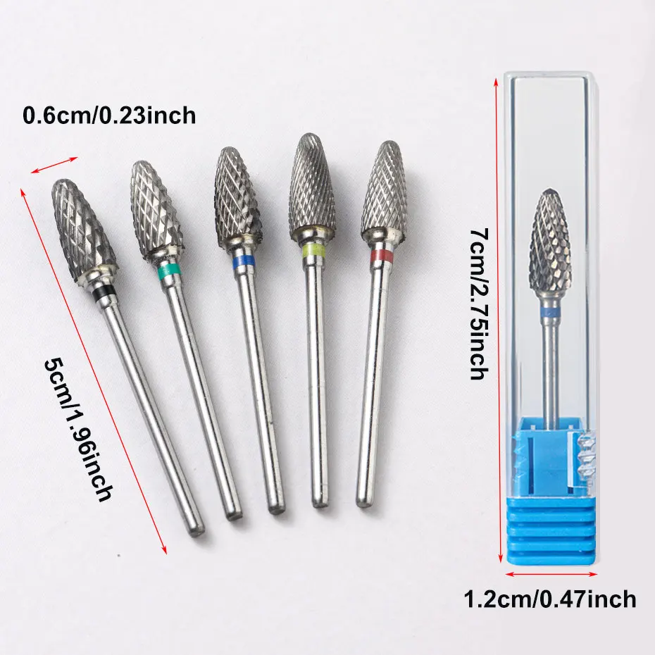 Premium Tungsten Steel Nail Drill Bit for Gel Removal