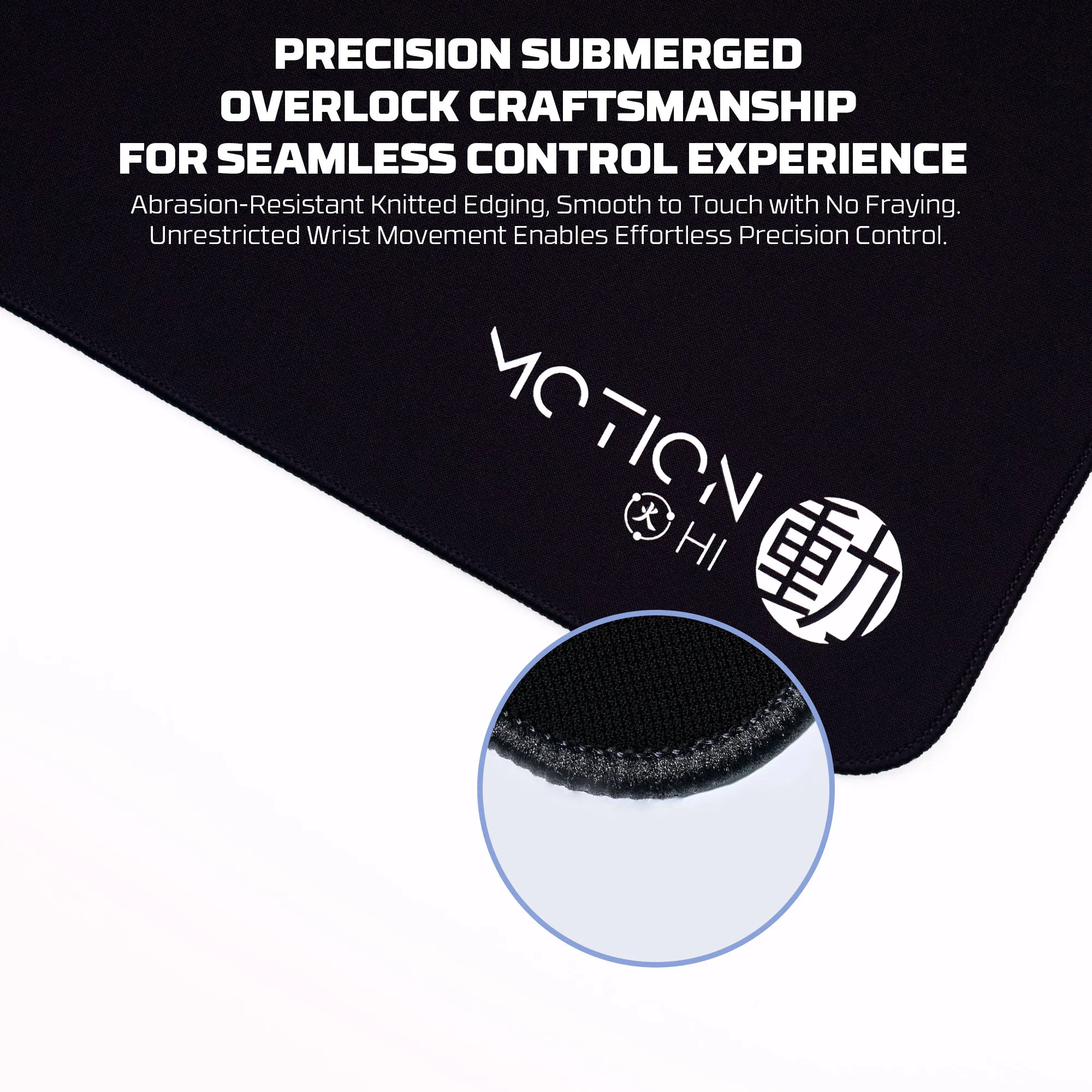 FANTECH MONTION PAD Premium Speed & Control Gaming Mousepad - Large 400x450x5mm, Sunken Stitch Design