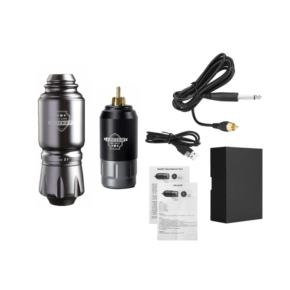 Rocket Tattoo Pen Rotary Gun Motor Machine With RCA Socket