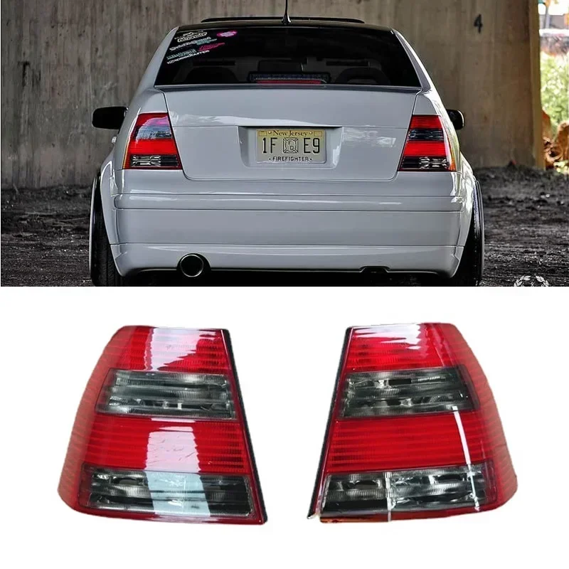 

For Volkswagen old Bora rear taillight 1998-2005 Bora modified blackened crystal red and white taillight shell tail lamp cover