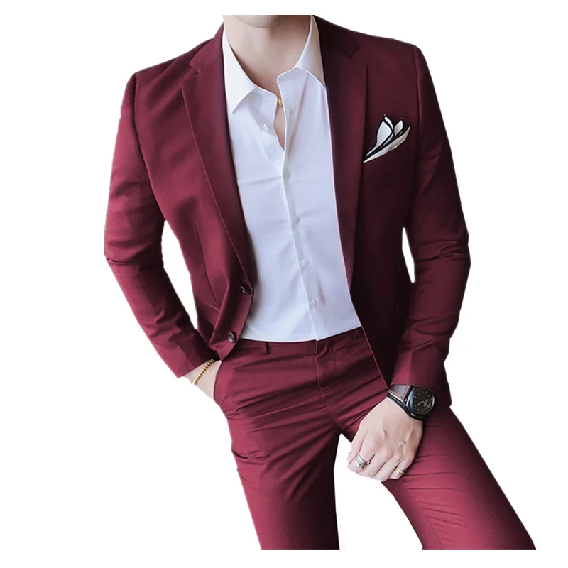 2021 Fashion Male Suit Attractive Party 