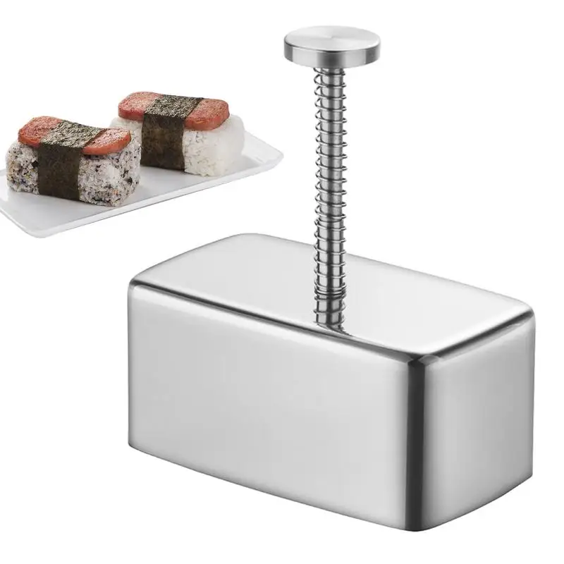 

Sushi Rice Mold Stainless Steel durable Sushi Making Mold Rectangular Non Stick DIY Seaweed Rice Tool Sushi Kitchen Accessories