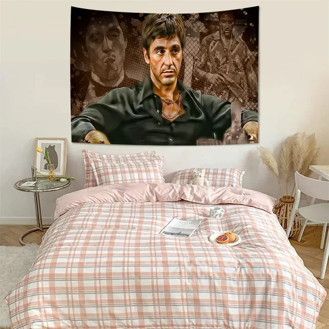 S-planchers face-Grande Tapisserie Murale Imprimée, Film Al P-Pac37, Art Science Fiction, Décoration de Chambre, Couverture pour la Maison, 1983 3