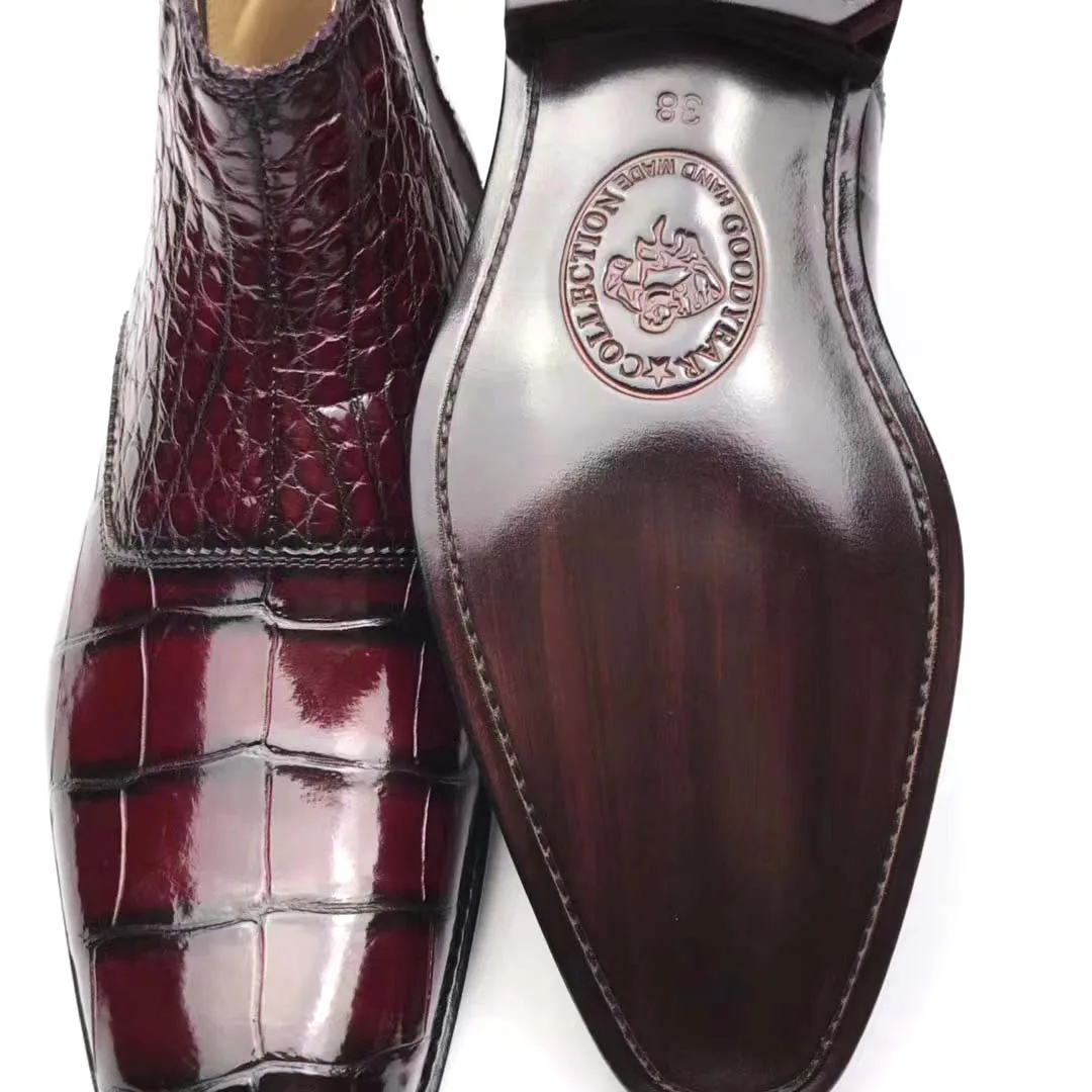 Рисунок 2 - Мужские ботинки kexima винно-красного