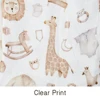Elinfant Digital Print 1pcs Bamboo Cotton Muslin Swaddle Blankets High Quality 120*110cm 2 Layers Newborn Baby Bath Towel Wrap 3