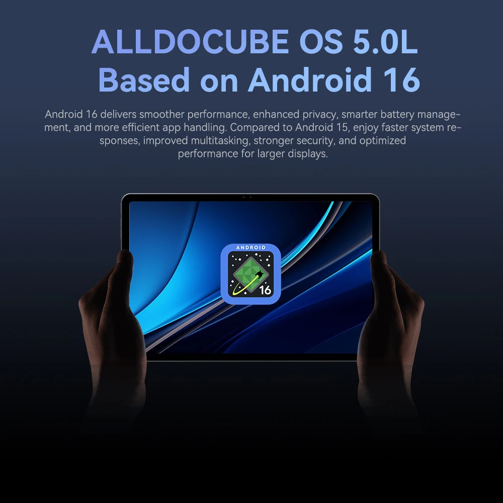 ALLDOCUBE iPlay 70 Max Pro Tablet 13'' 2.5K Dsiplay Unisoc T7300 16GB RAM 128GB ROM Android16 10000mAh 4G LTE Tablet 6