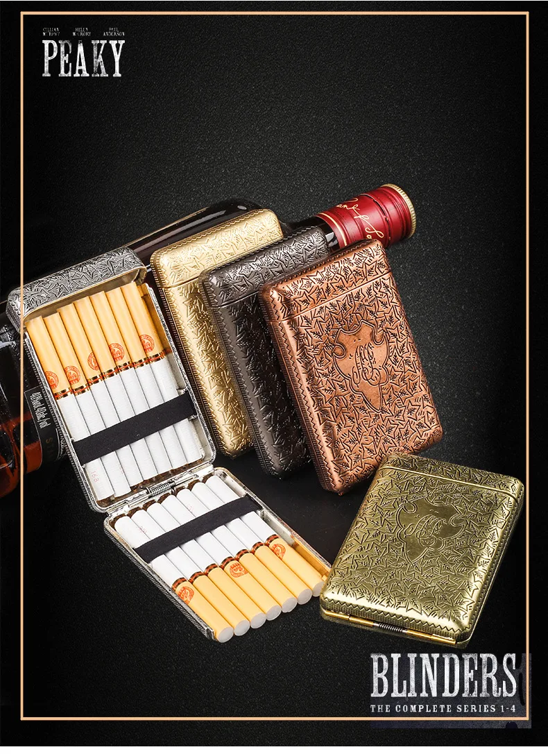 New Retro Metal Cigarette Case Hand-carved 3 Ways To Open High Quality Vintage  Cigarette Box Christmas Gifts Smoking Accessories - AliExpress