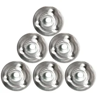 100pc metal candle wick sustainers tabs , Silver Waxed Carry wick holder for Wax Fixed Base Holder Stand candle making tool 3