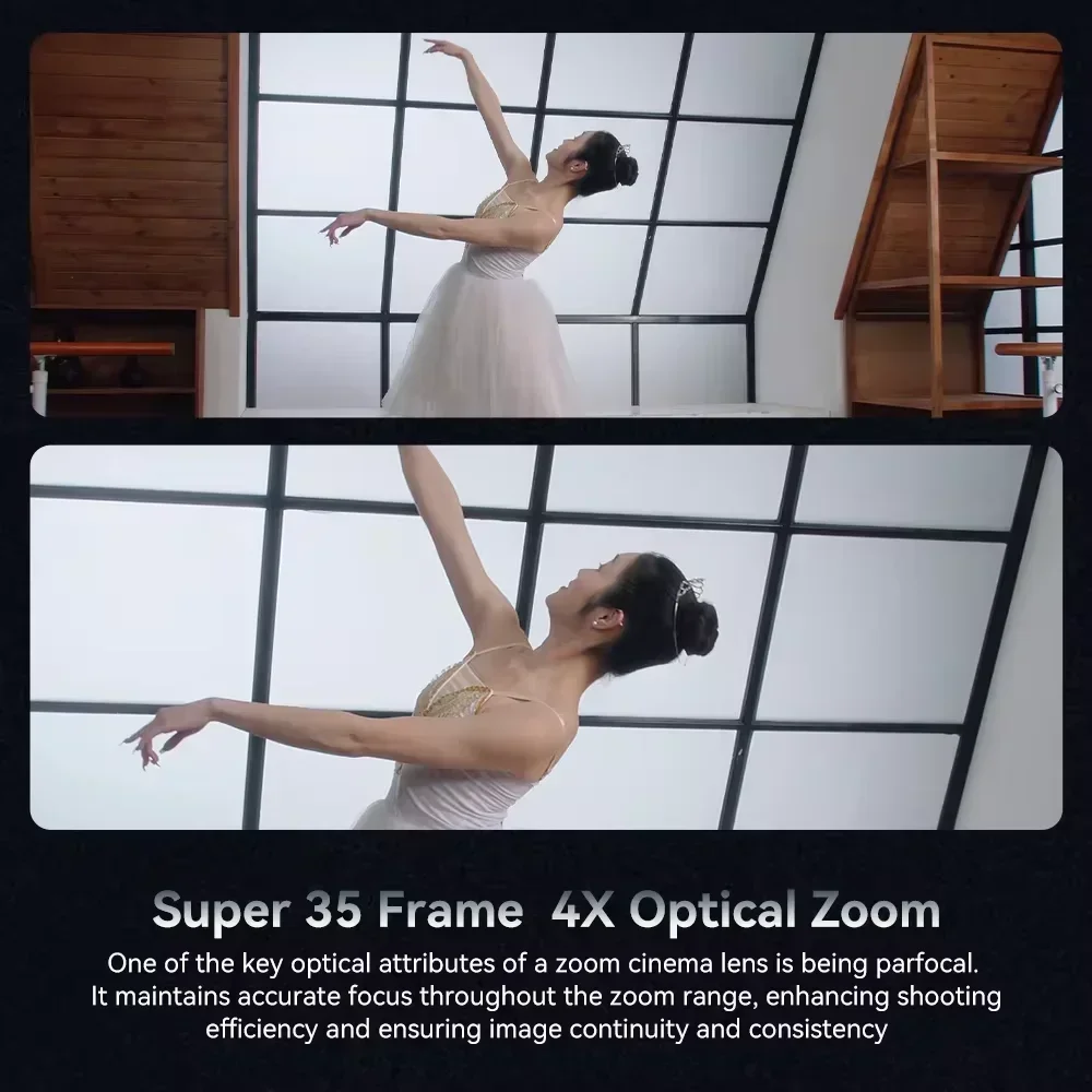 7artisans 스프라이트 24-96mm T2.9 S35 프레임 프로페셔널 4배 줌 시네 카메라 렌즈 (PL 마운트, 스튜디오, 인문학, 사진 촬영용)