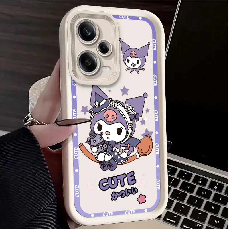 Kuromi Cinnamoroll Girl Per Redmi Note 13 12 11T 11S 11E 10S 10T 9 8 7 Pro Plus Lite Eye Ladder Phone Case