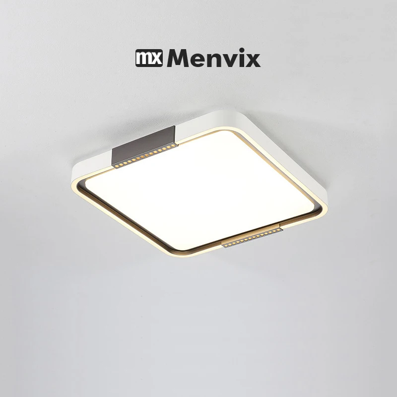Modern LED Ceiling Lamp Bedroom Study Fixture Round White Home Art Design Indoor Decoration Living Room Lights Lustre Lighting - 3