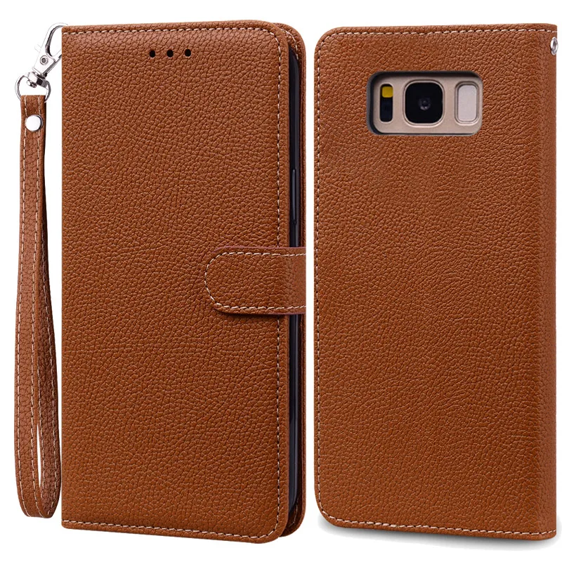 Luxurious Leather Wallet Flip Case for Samsung Galaxy S8 Plus