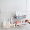 Bathroom Storage Rack Self Adhesive Shelf Kitchen Wall Corner Organizer Seasoning Bottles Holder Home Organization Accessories 4