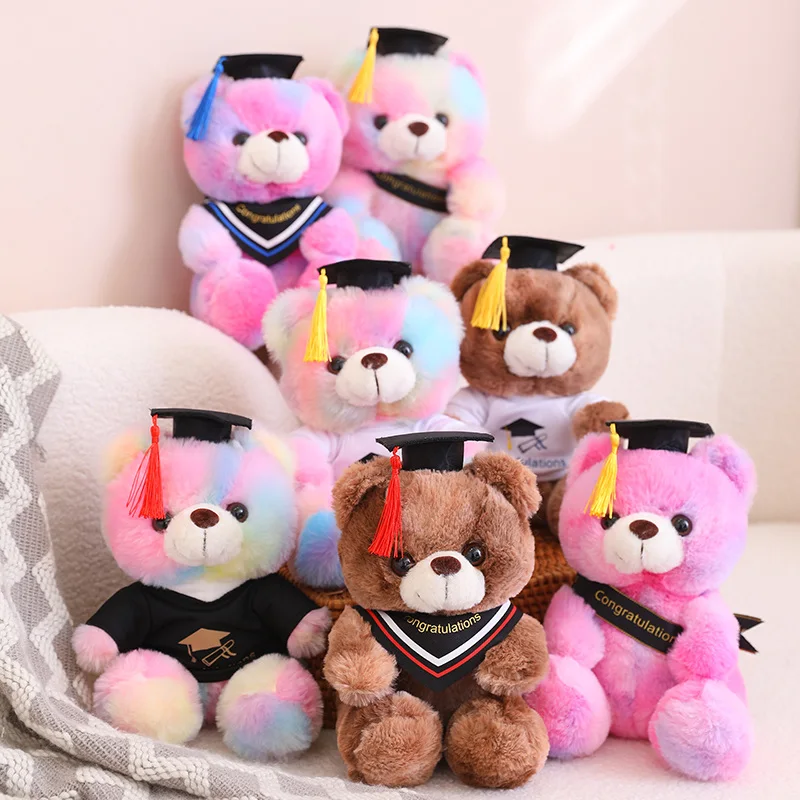 23cm orso laureato con cappello giocattoli di peluche animali di ...