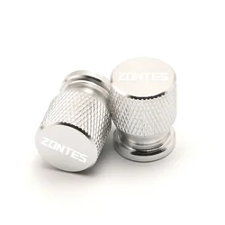 Enhanced Motorcycle Tire Valve Stem Cover Caps (Silver)