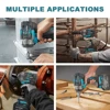 550N.m Cordless Brushless Electric Impact Wrench 1/2 Inch Rechargeable Wrench Protable Home Power Tools Fit Makita 18V Battery 5