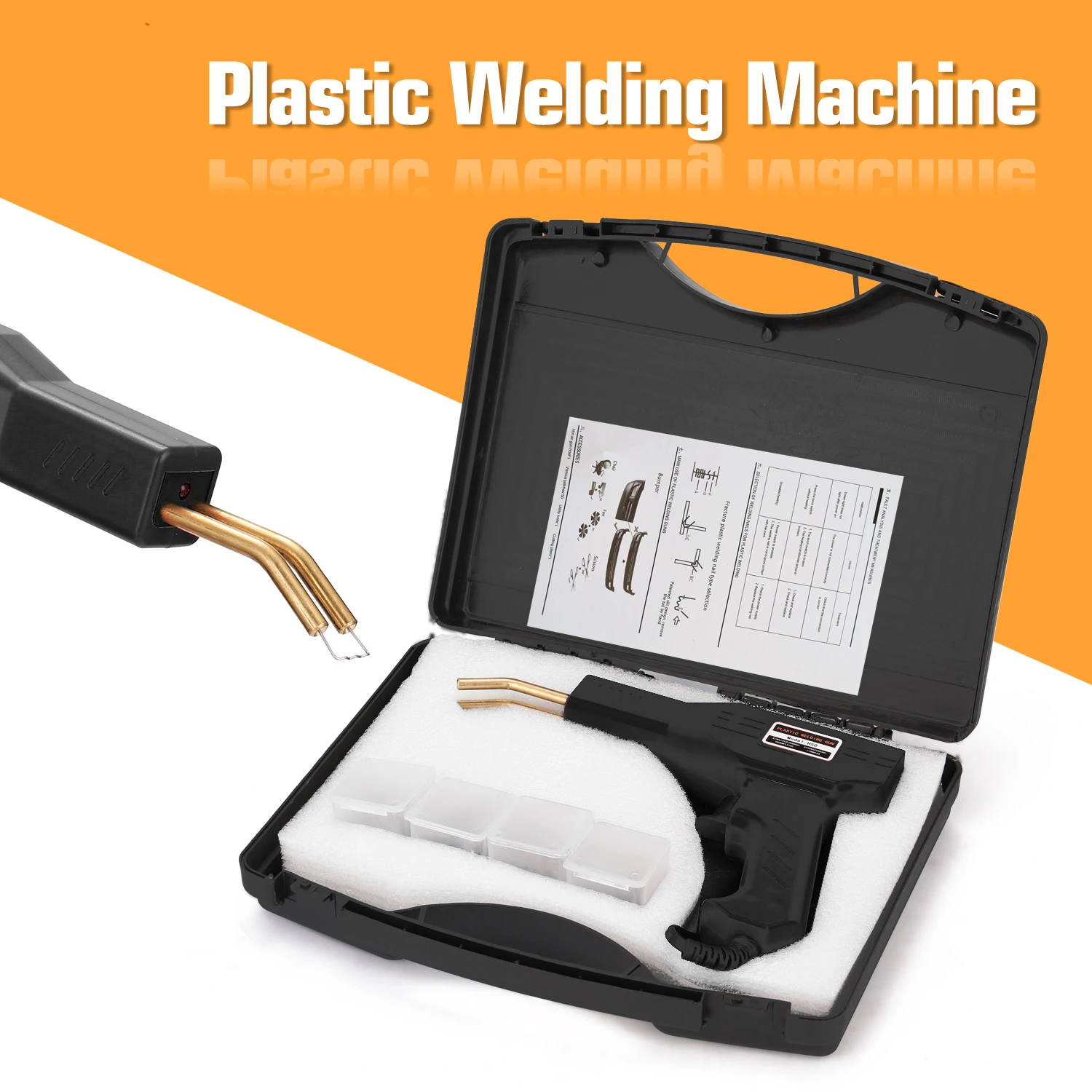 

Handy Plastics Welders Garage Tools Hot Staplers Machine Staple PVC Repairing Machine Car Bumper Repairing Stapler Welding Tool