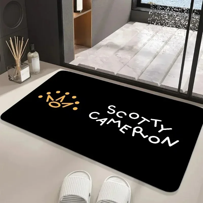 Scotty Camerons Flag Floor Mat Graphic Printed Flannel Doormats for living room Bathroom Kitchen Entrance Carpet Home Decorate floor mat,door mat,fun doormat