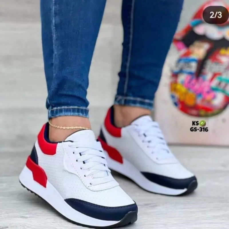 

Women Causal Sneakers Summer Shoes Woman Fashion Breathable Lace Up Mesh Sports Shoes for Women Platform Walking Designer Shoes