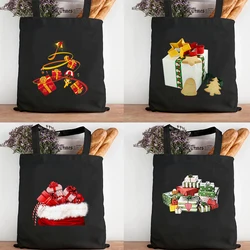 Tote Bag Canvas Shopper Christmas Gift Shopping Bags Woman Other Designer Handbags Grocery Customizable Logo Women's 2021 Handle