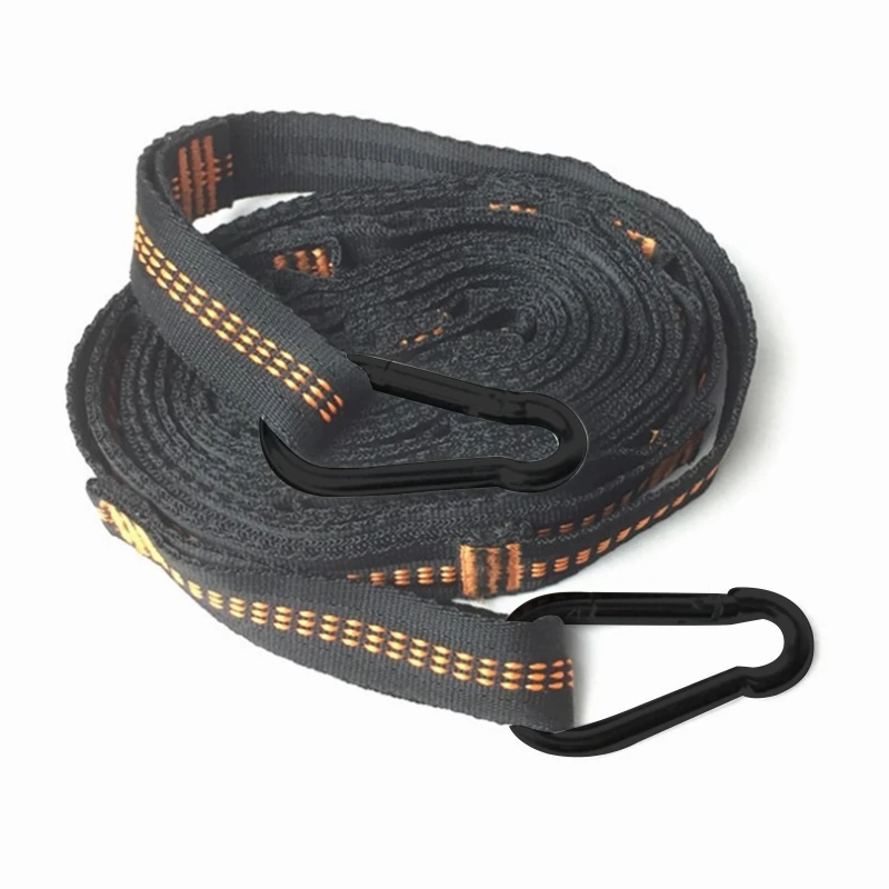 Escape Ladder Rope Strong Webbing Ladder 5-step Rope Ladder Swing Carabiners for Outdoor Tree Climbing Rescue Work School Escape Drill