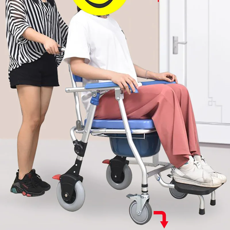 rehabilitation height adjustable custom design portable folding human commode chair cushion seat toilet chair for elderly 4
