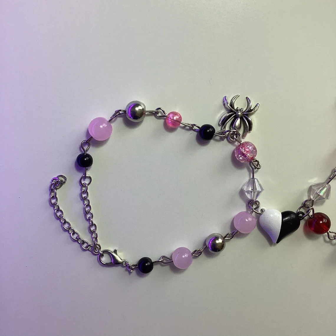 Spiderman Miles Morales and Gwen Stacy Matching Beaded Bracelets