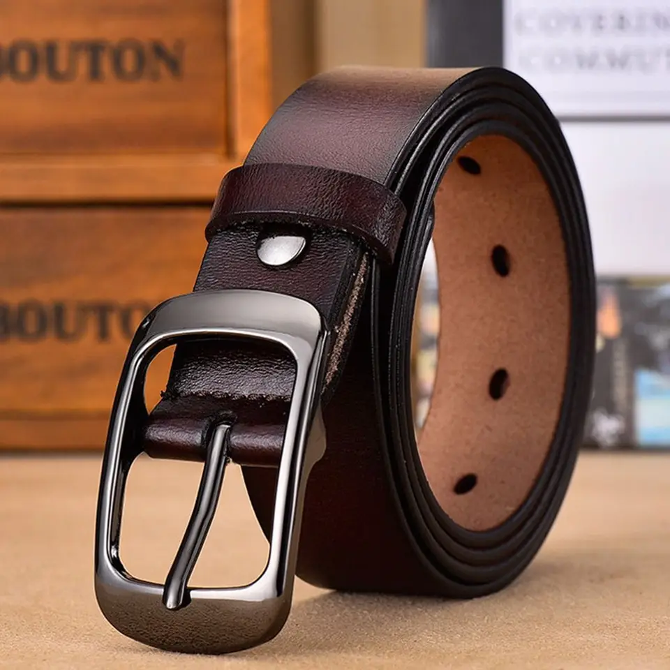Women Fashion Adjustable Genuine Leather Waist Belt