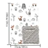Winter Baby Swaddle Blanket Swaddling Soft DouDou Velvet Blanket Photography Accessories Bedding for Newborn Baby Items 3