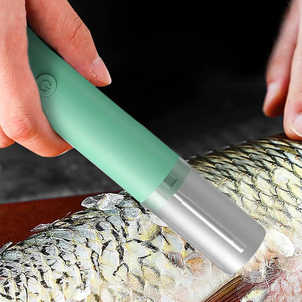 Electric Fish Scaler Rechargeable Cordless Fish Scaler Waterproof Easily Remove Fishscales for Kitchen Scaling Cleaning