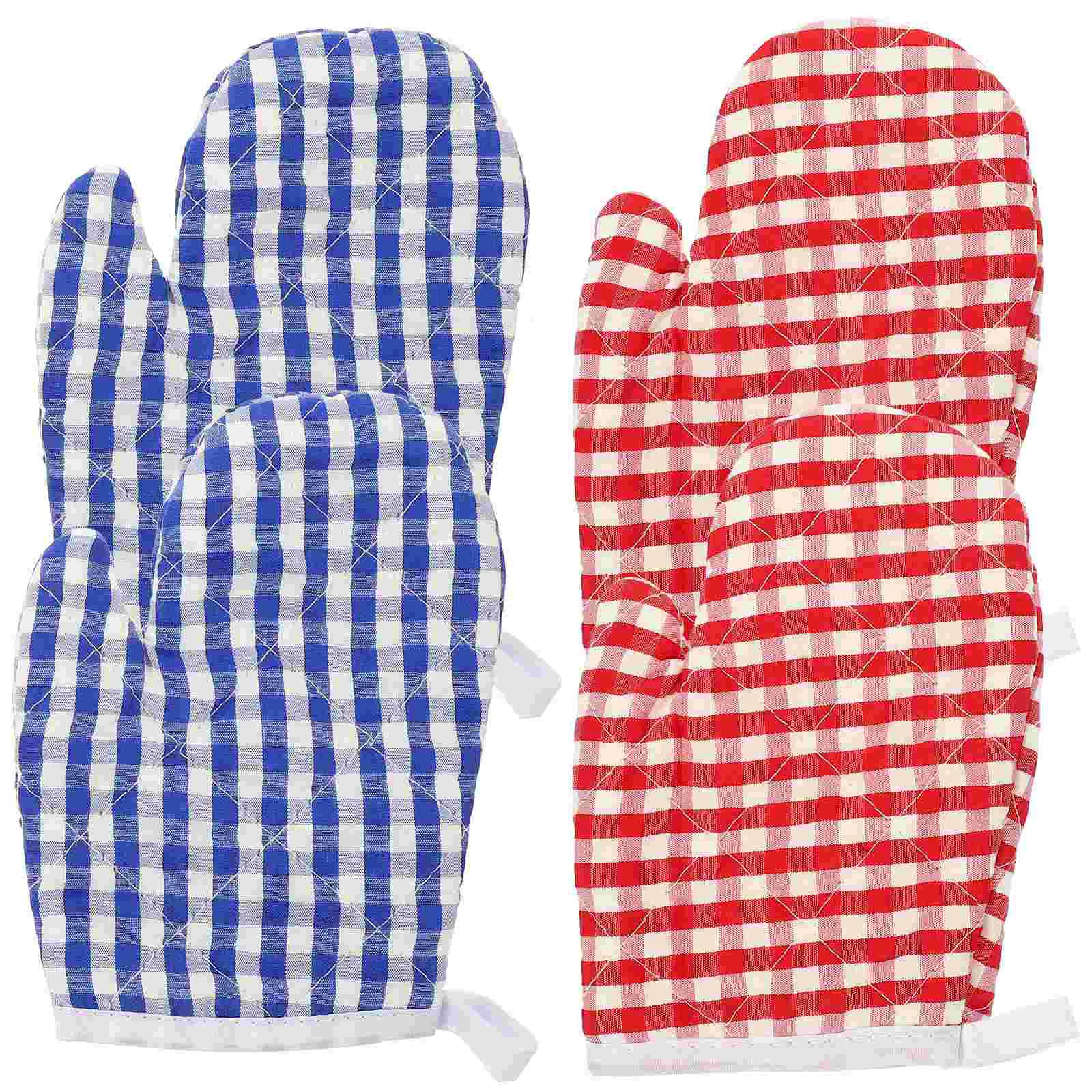 Gloves Insulation Toddler Oven Mitts Pot Holders Polyester Anti-scald Grill