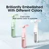 2000mAh Mini Portable Fan USB Rechargeable Cooler Collapsible Handheld Desktop Fan Quiet Foldable Office Home Handy Power Bank 2