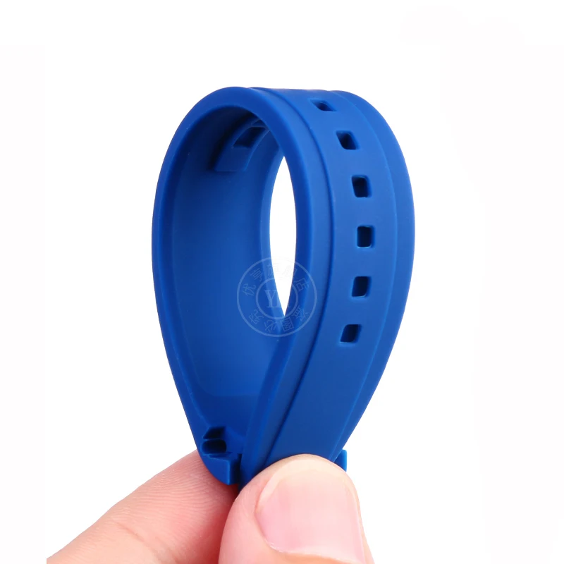Premium Curved End Waterproof Silicone Sport Watch Band - 20mm/22mm