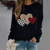 Crew-neck Hoodie Leopard Print Love Print New European and American Valentine's Day Hot Sales Sweatshirt  Sweatshirts 3